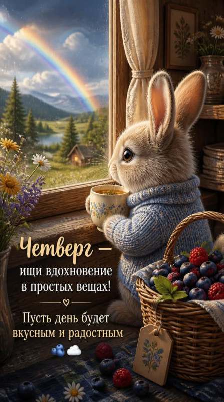Открытка с добрым утром в четверг