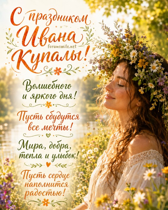 C днем Ивана Купалы! Волшебного и яркого дня!
