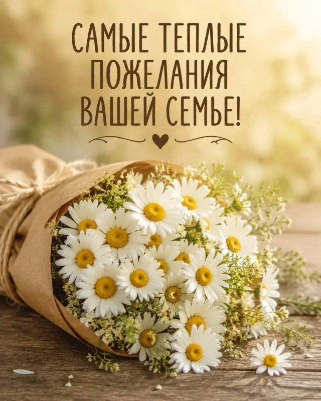 Самые теплые пожелания вашей семье