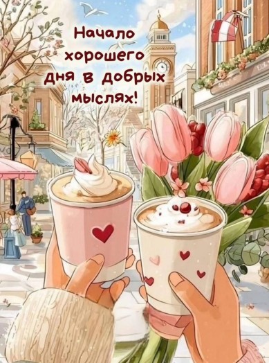 Открытка  с пожеланием хорошего дня