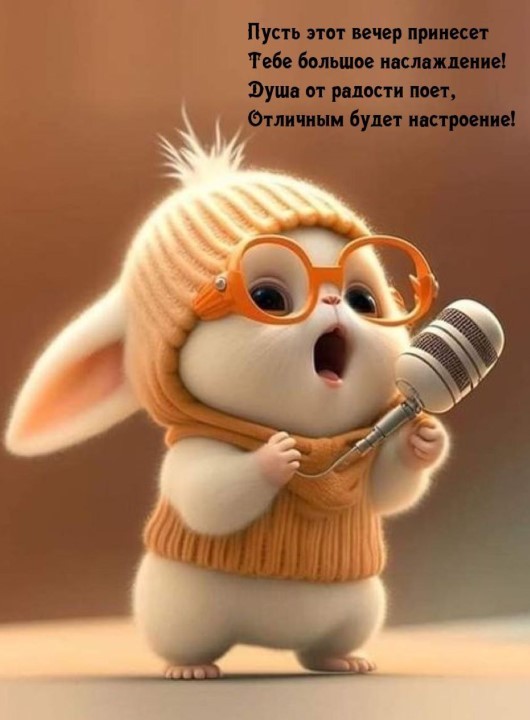 Пусть этот вечер принесет большое наслажденье