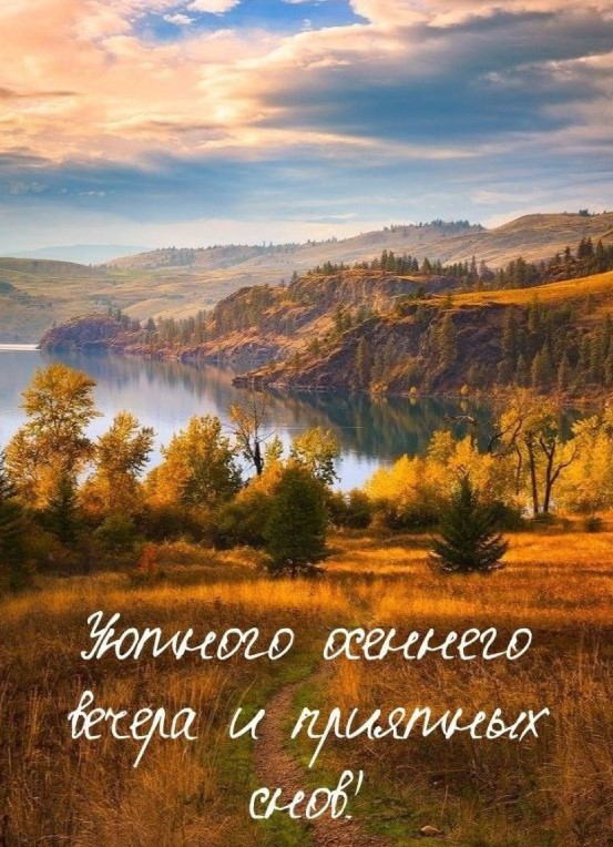 Уютного осеннего вечера и приятных снов
