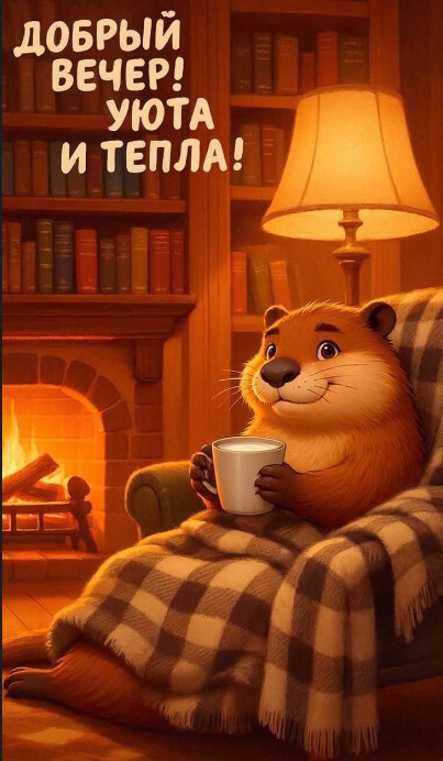 Открытка Добрый вечер! Уюта и тепла!