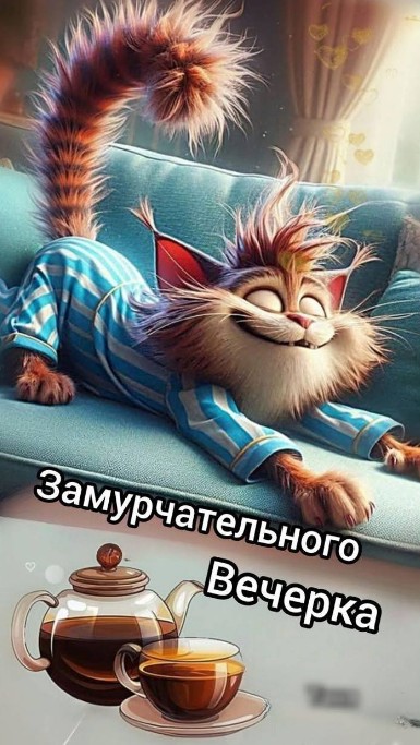 Открытка с пожеланием Замурчательного вечера
