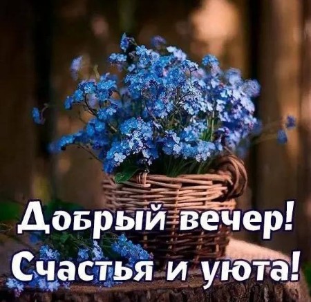 Открытка Добрый вечер: Счастья и уюта 