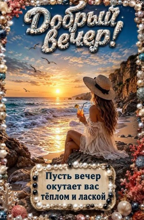 Добрый вечер с морем и закатом
