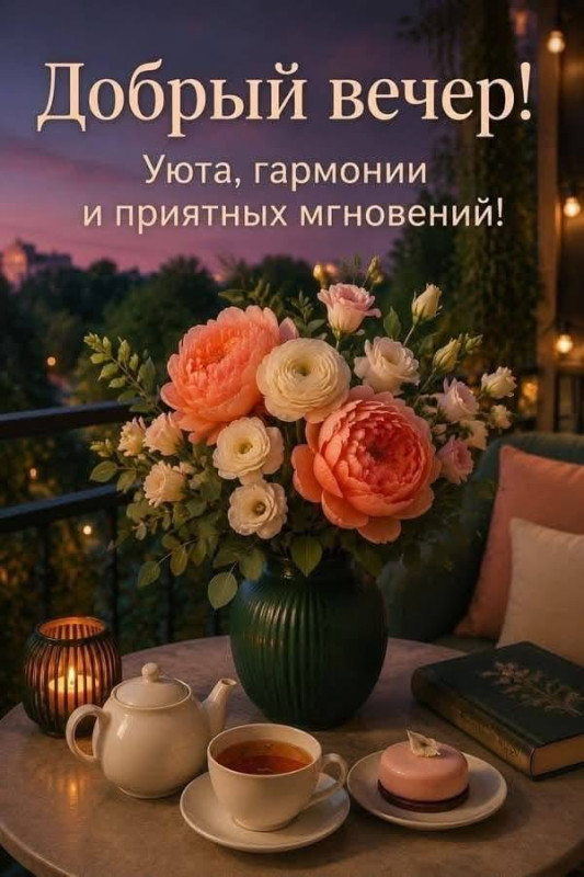 Добрый вечер: уют, гармония и цветы!