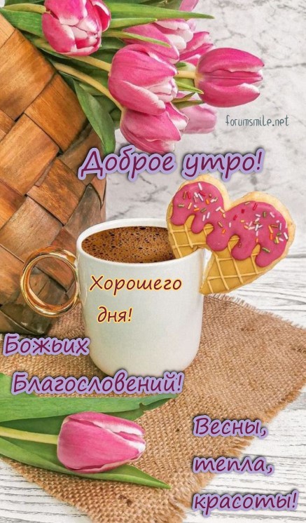 Доброе утро, весны тепла и красоты