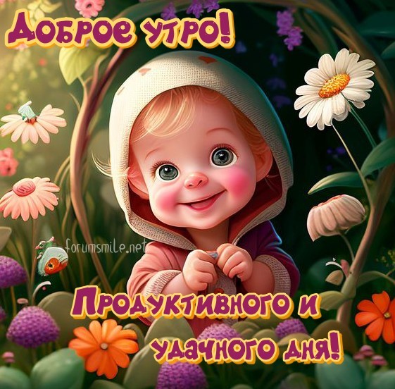 Доброе утро, продуктивного и удачного дня!