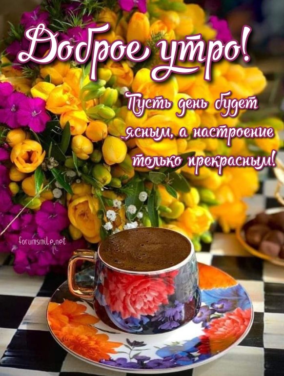 Картинка доброе утро, пусть день будет ясным, а настроение только прекрасным