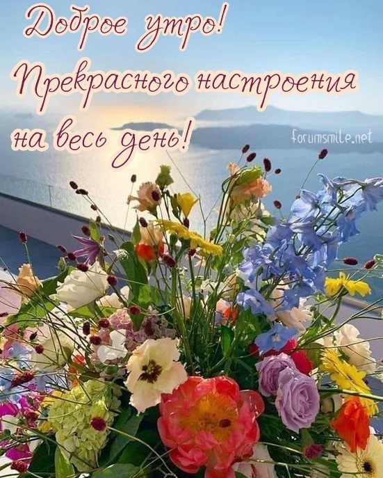 Доброе утро! Прекрасного настроения на весь день!