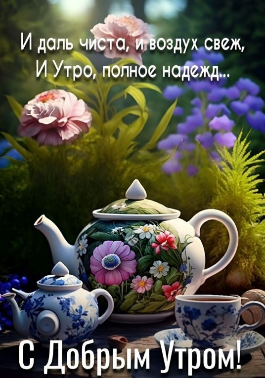 И даль чиста, и воздух свеж, и утро, полное надежд