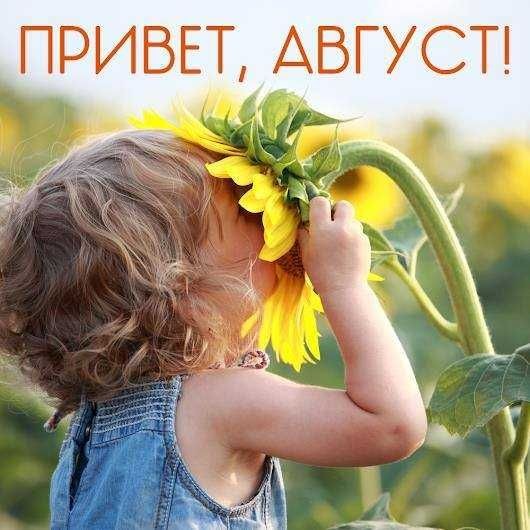 Картинка привет август