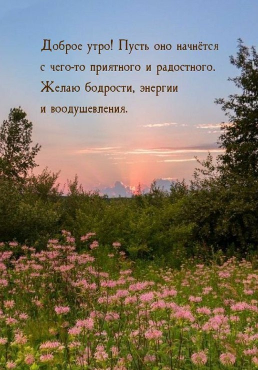 Пусть утро начнется с чего-то приятного и радостного