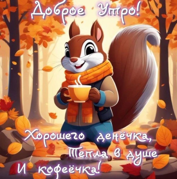 Доброе утро, хорошего денёчка, тепла в душе и кофеёчка
