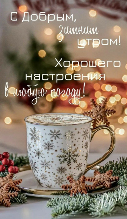 Картинка с добрым зимним утром!