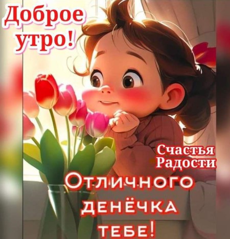 Доброе утро, отличного денечка тебе!