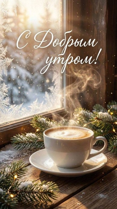 С добрым зимним утром! Прекрасного настроения!