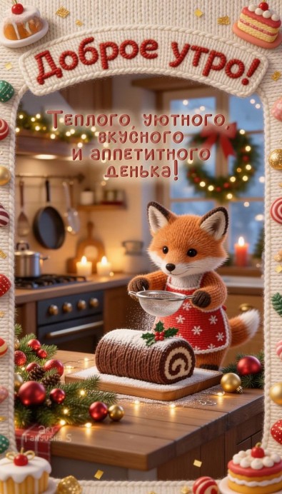 Доброе утро! Зимнего, уютного, вкусного денька!