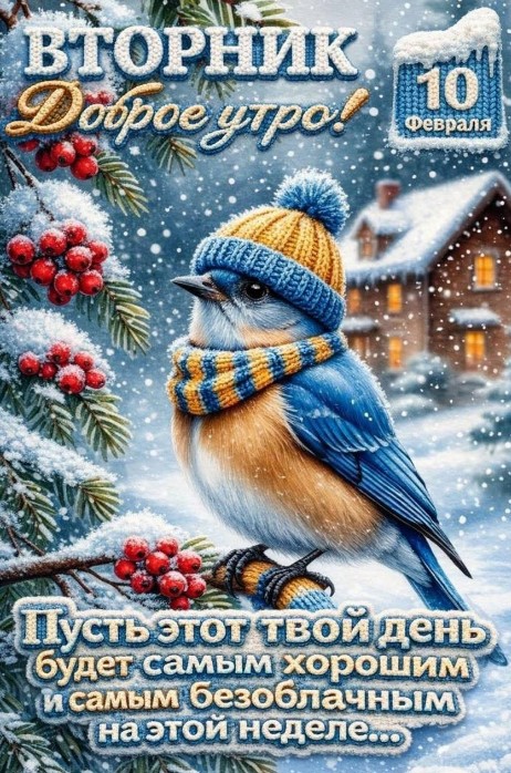 10 февраля, доброе утро, Вторник!