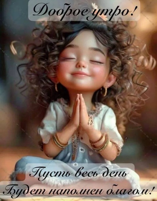 Красивая открытка Доброе утро, пожелание благого дня