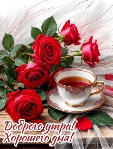 Открытка Доброе утро и прекрасного начала дня! 