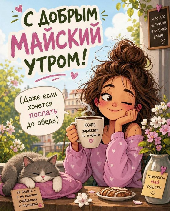 Открытка Доброе майское утро