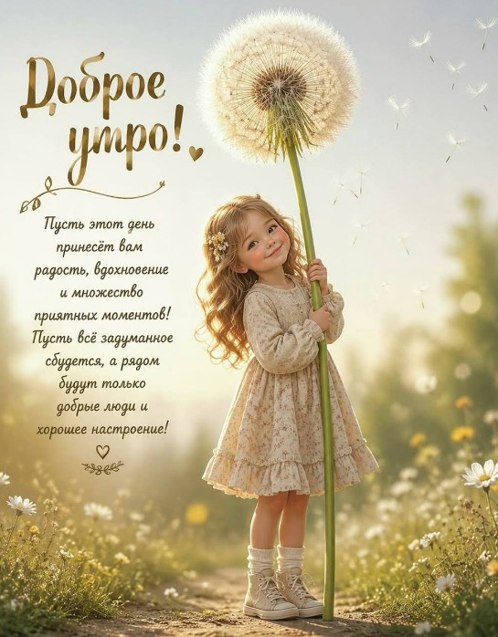 Пожелания доброго утра на открытке