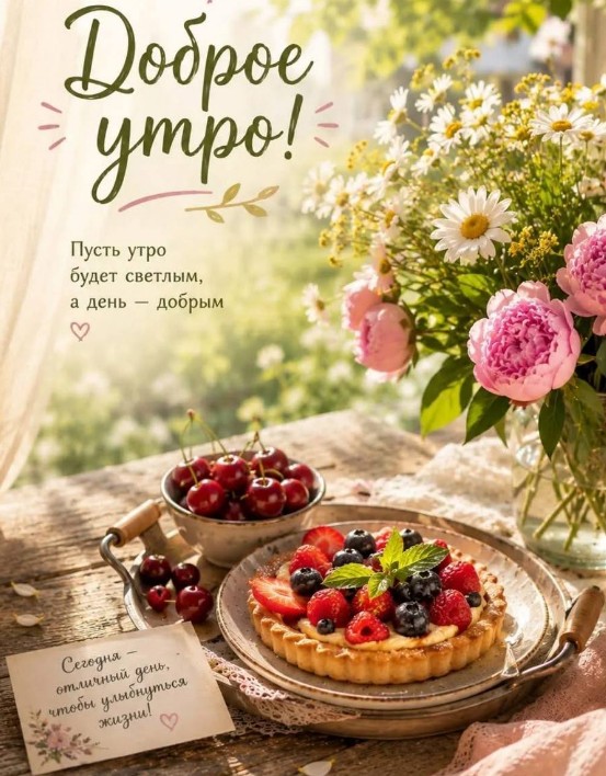 Утренняя открытка 