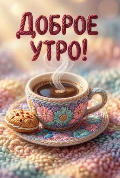 Уютная открытка Доброе утро