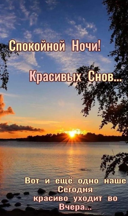 Спокойной ночи и красивых снов