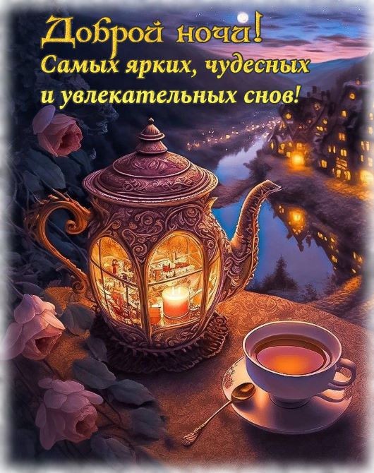 Доброй ночи, самых ярких, чудесных и увлекательных снов!