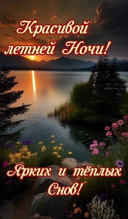 Красивой летней ночи, ярких и теплых снов!