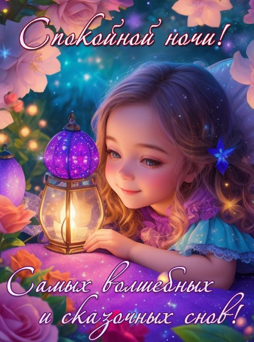 Желаю тебе самых волшебных и самых-пресамых сказочных снов!