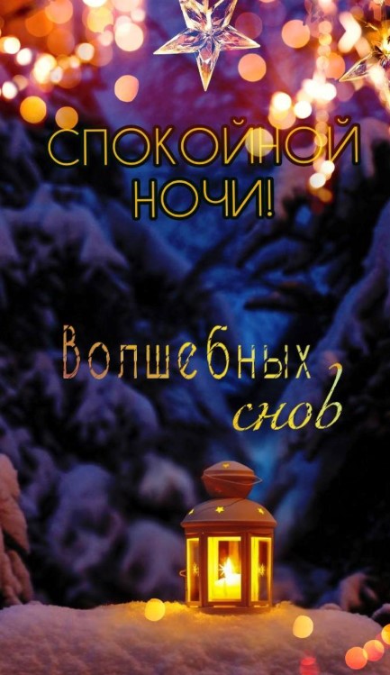 Спокойной ночи и волшебных снов!
