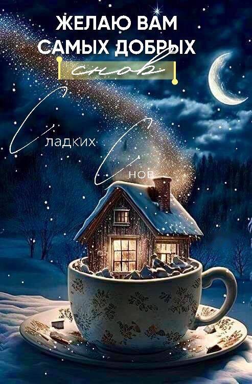 Желаю вам самых добрых и сладких снов!