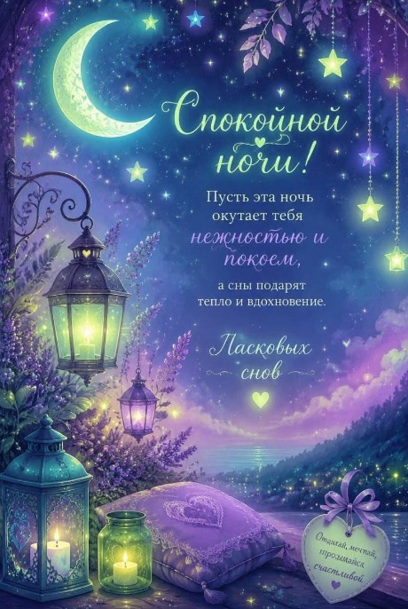 Спокойной ночи, сладких снов.