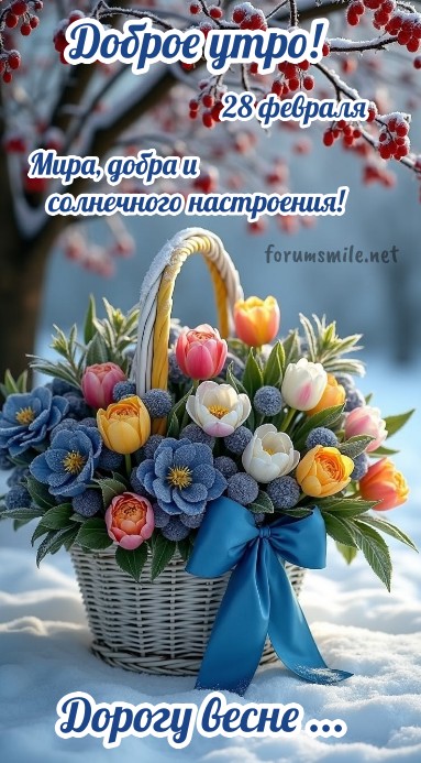 28 февраля Доброе утро! Мира и солнечного настроения!
