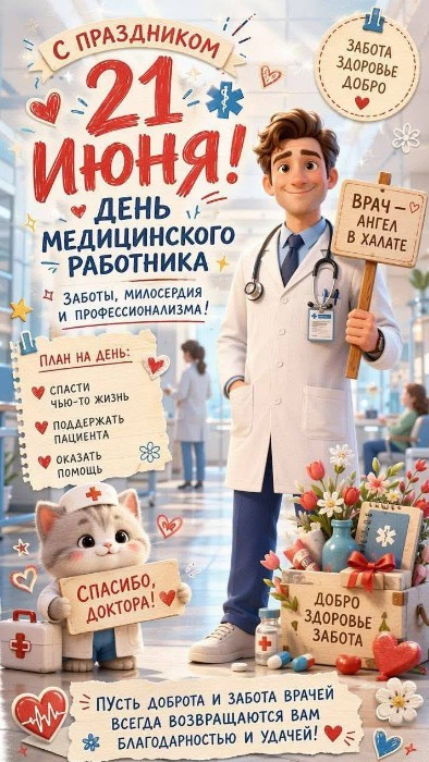 Открытка на День медицинского работника