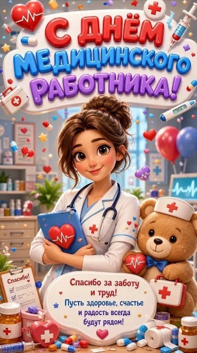Открытка на День медицинского работника