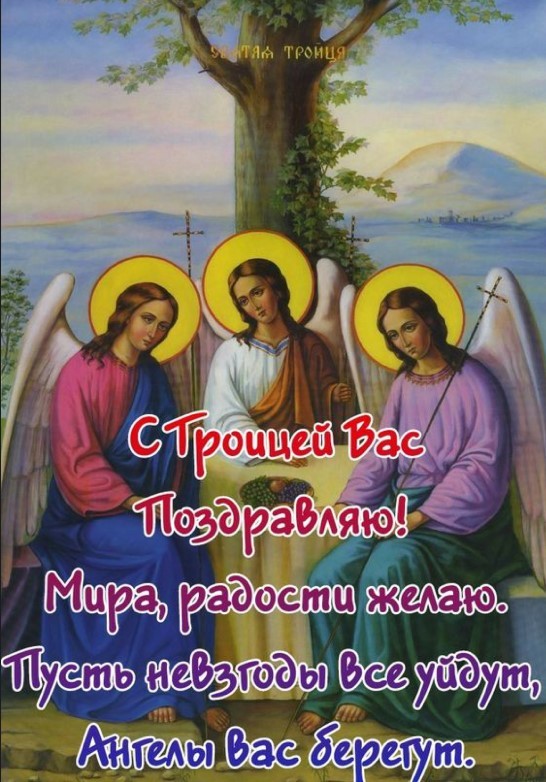 С Троицей вас поздравляю, мира, радости желаю