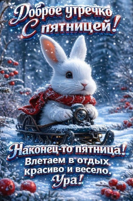 С пятницей! Волшебного зимнего настроения!