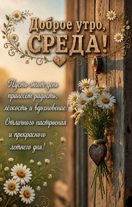 Доброе утро среда с пожеланиями