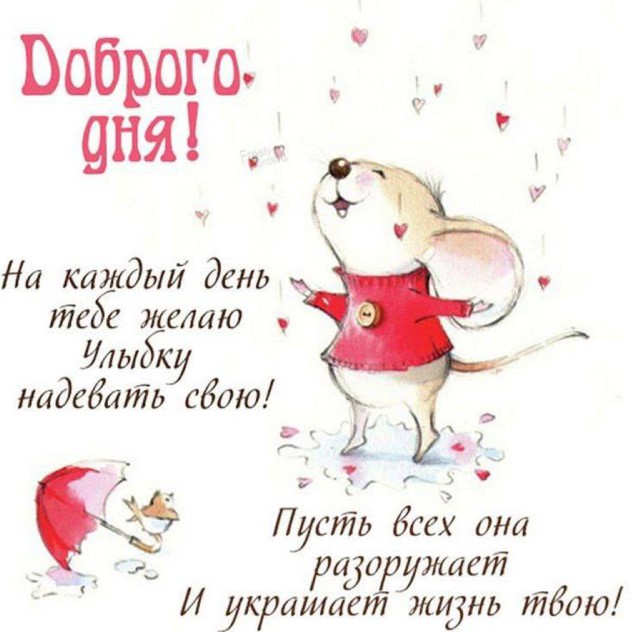 На каждый день тебе желаю, улыбку надевать свою