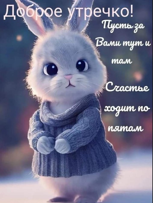 Доброе утречко  с зайкой