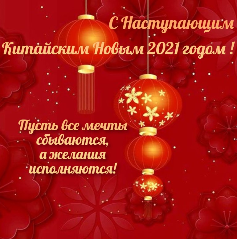 С наступающим китайским новым 2021 годом 