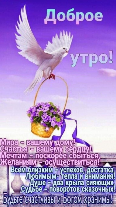 Мира - вашему дому, доброе утро картинка